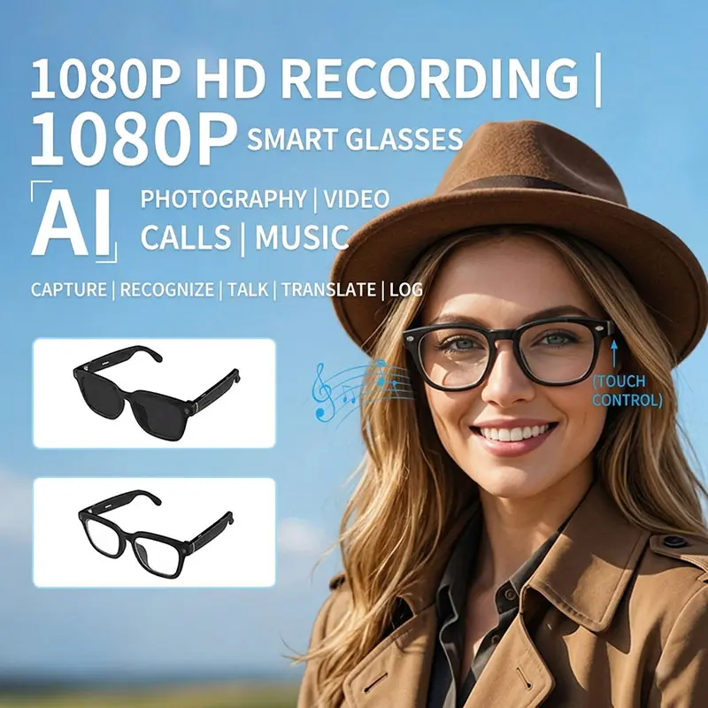 AI Camera Reconnaissance Smart Glasses built-in AI camera
