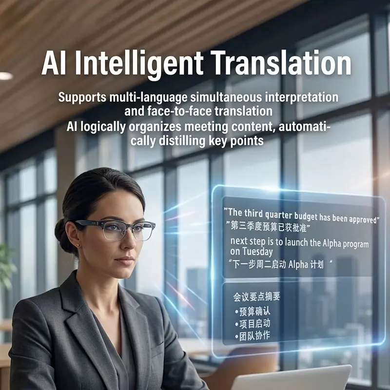 AI Camera Smart Glasses built-in AI camera