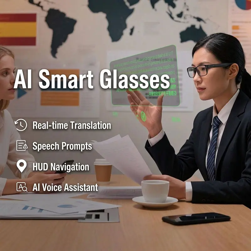 AI Smart Glasses front view