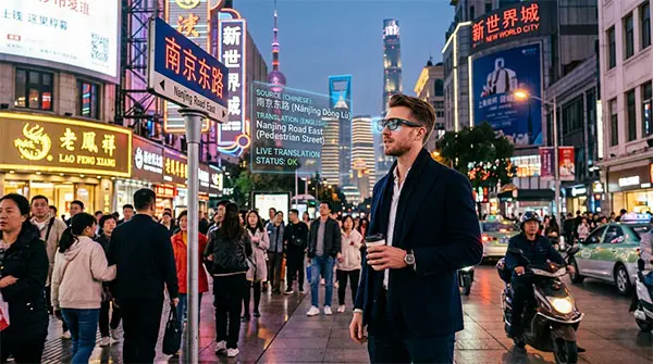 AI glass translate foreign languages